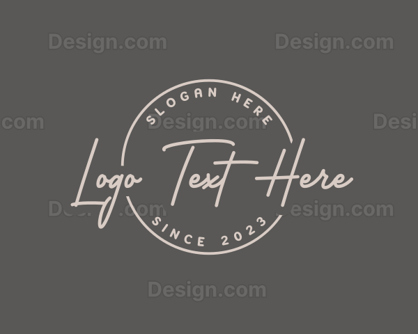 Casual Handwritten Ink Logo