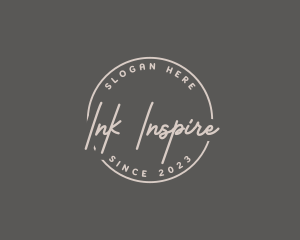 Casual Handwritten Ink logo design