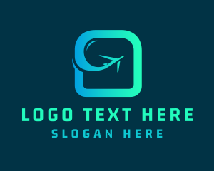 Logistics Airplane Letter O Logo