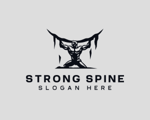 Strong Muscular Atlas logo design