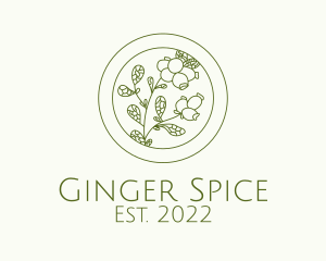 Green Herb Spice  logo design