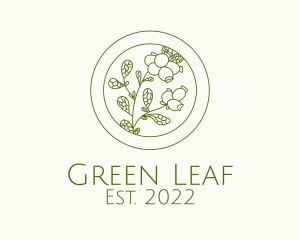 Green Herb Spice  logo design