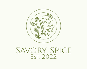 Green Herb Spice  logo design