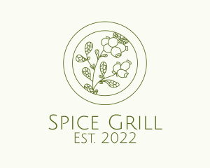 Green Herb Spice  logo design