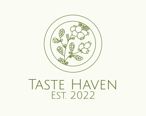 Green Herb Spice  logo design