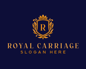 Luxury Crown Shield logo design