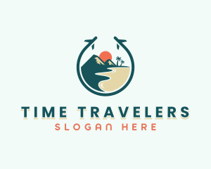 Travel Beach Island logo design