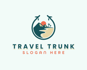 Travel Beach Island logo design