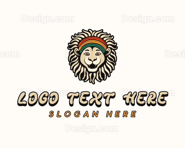 Jamaican Lion Rastafari Logo