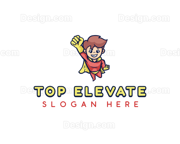 Kid Superhero Costume Logo