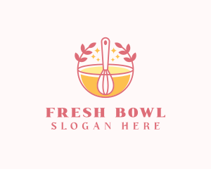 Baking Whisk Bowl logo design