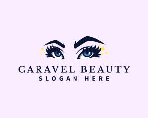 Woman Beauty Eye Salon logo design