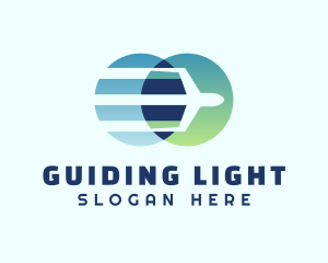 Gradient Aviation Jet logo design