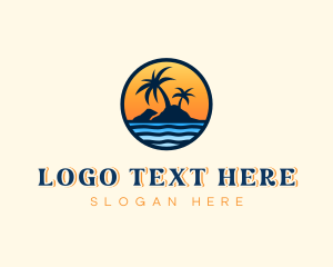 Beach Island Sunset  logo