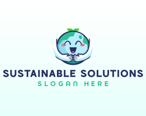 Earth Eco Sustainability logo design