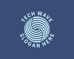 Wave Startup Fintech logo design