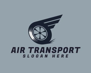 Wing Wheel Transport logo design