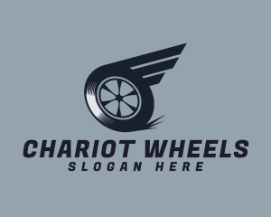 Wing Wheel Transport logo design