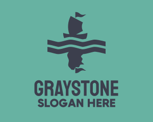 Gray Sailing Ship logo