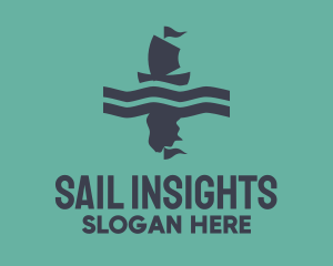 Gray Sailing Ship logo