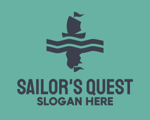 Gray Sailing Ship logo