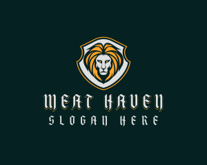 Shield Lion Badge logo