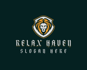 Shield Lion Badge logo