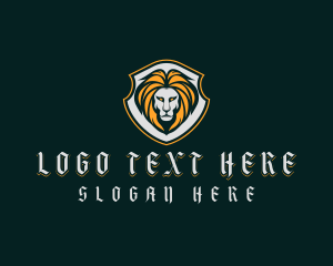 Carnivore - Shield Lion Badge logo design