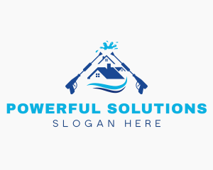 Pressure Roof Washing logo design