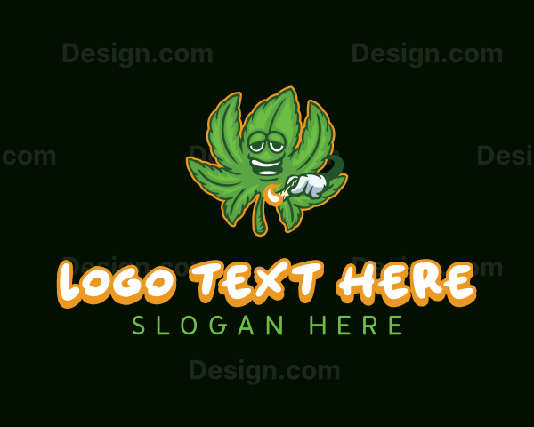 Cannabis Marijuana Smoker Logo