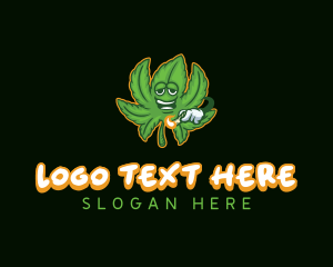 Cannabis Marijuana Smoker logo