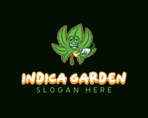 Cannabis Marijuana Smoker logo