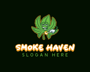 Cannabis Marijuana Smoker logo