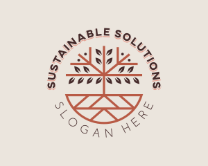 Sustainable Tree Planting logo design