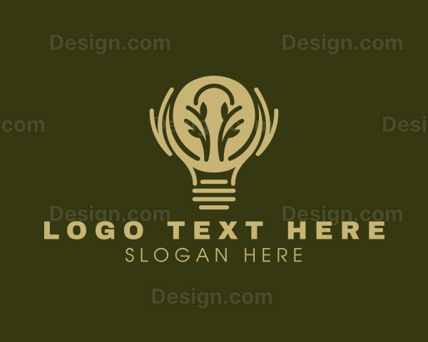 Eco Friendly Light Bulb Logo