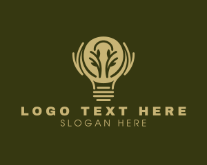 Eco Friendly Light Bulb Logo