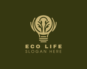 Eco Friendly Light Bulb logo design