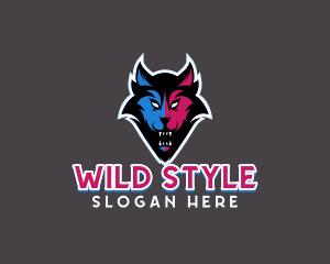 Wild Wolf Demon logo design