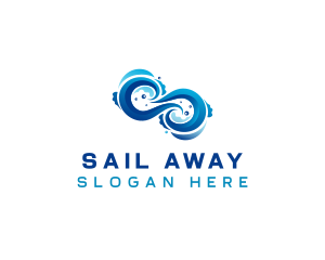 Sea Wave Surfing logo design