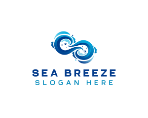 Sea Wave Surfing logo design