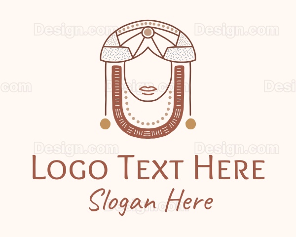 Tribal Fashion Jewelry Woman Logo