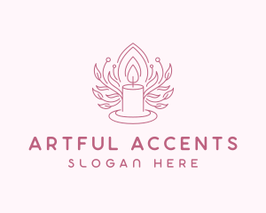 Spa Candlelight Decor logo design