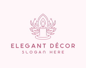 Spa Candlelight Decor logo design