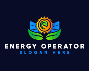 Solar Energy Power logo design