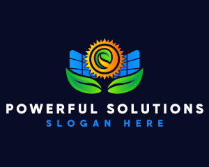 Solar Energy Power logo design