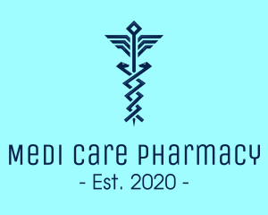 Modern Pharmacy Symbol logo design