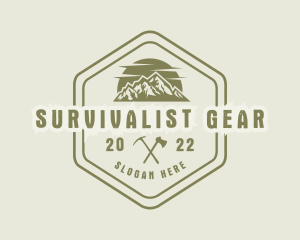 Mountain Climbing Equipment logo design