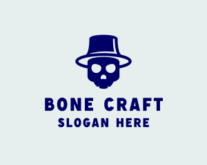 Top Hat Skull logo design