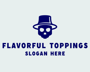 Top Hat Skull logo design