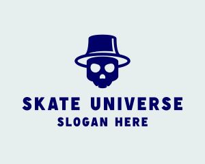 Top Hat Skull logo design